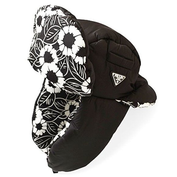 Prada Hat Cap Bucket Hat 1 Hc164 Filled Ear Cabas With Triangle Logo main image 9